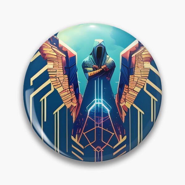 Artikelvorschau, Horus Ägyptischer Gottfalke im Cyberpunk-Stil Aufkleber – Einzigartiges und auffälliges Design für Laptop, Wasserflasche und mehr! entworfen und verkauft von Mytho Merch.