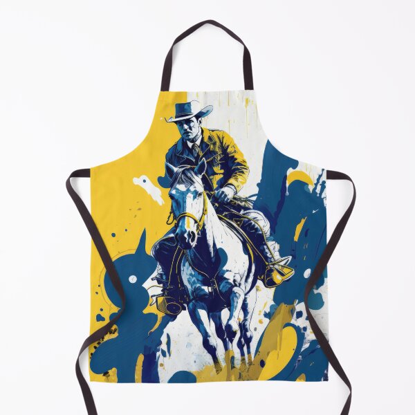 Item preview, Cowboy on a Horse watercolor designed and sold by Sintivastore.