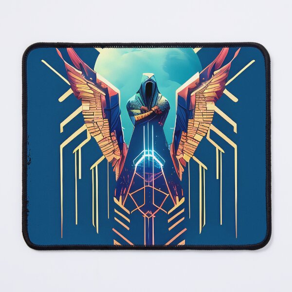 Item preview, Horus Egyptian God Falcon in Cyberpunk Style Sticker - Unique and Eye-Catching Design for Laptop, Water Bottle, and More! designed and sold by Mytho Merch.