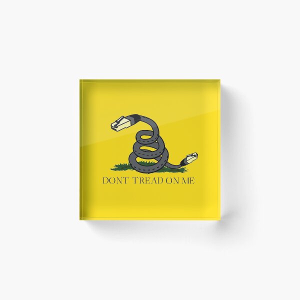 Item preview, DON'T TREAD ON ME - net neutrality gadsden flag designed and sold by CleverJane.