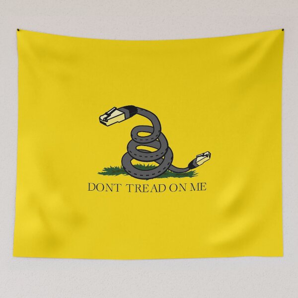 Item preview, DON'T TREAD ON ME - net neutrality gadsden flag designed and sold by CleverJane.