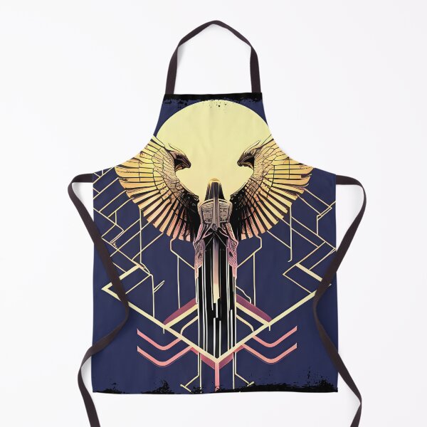 Item preview, Horus Egyptian God Falcon in Cyberpunk Style Sticker - Unique and Eye-Catching Design for Laptop, Water Bottle, and More! designed and sold by Mytho Merch.