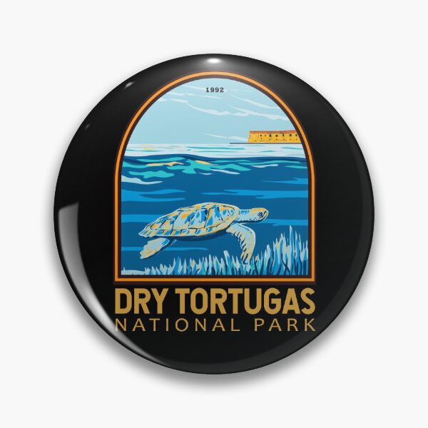Item preview, Dry Tortugas National Park Turtle Emblem designed and sold by KrisSidDesigns.