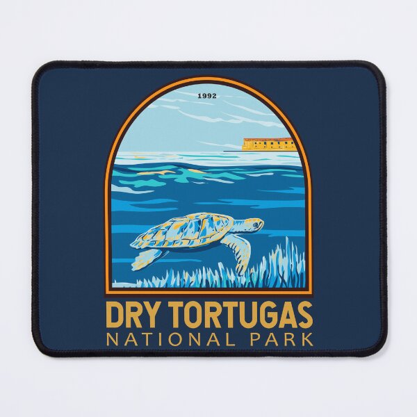 Item preview, Dry Tortugas National Park Turtle Emblem designed and sold by KrisSidDesigns.