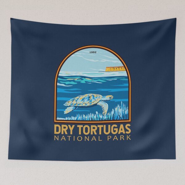 Item preview, Dry Tortugas National Park Turtle Emblem designed and sold by KrisSidDesigns.
