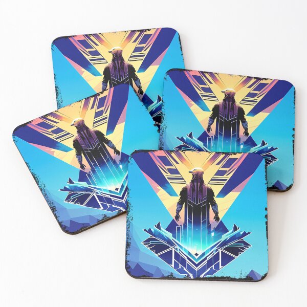 Item preview, Horus Egyptian God Falcon in Cyberpunk Style Sticker - Unique and Eye-Catching Design for Laptop, Water Bottle, and More! designed and sold by Mytho Merch.