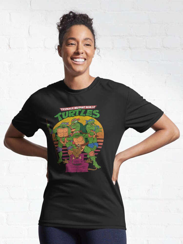 Classic Teenage Mutant Ninja Turtles Group And Logo Shirt - TeeUni