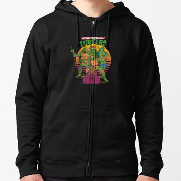 Ninja turtle on sale zip up hoodie