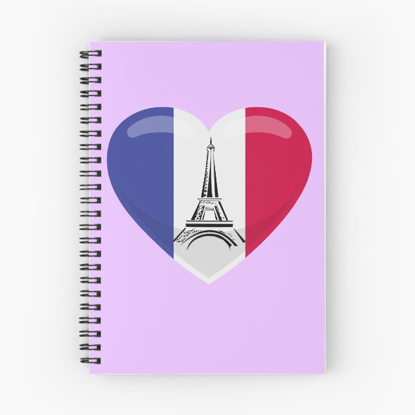 Item preview, France Eiffel Tower, Heart Blue White Red, Gift designed and sold by Ksmith-Style.