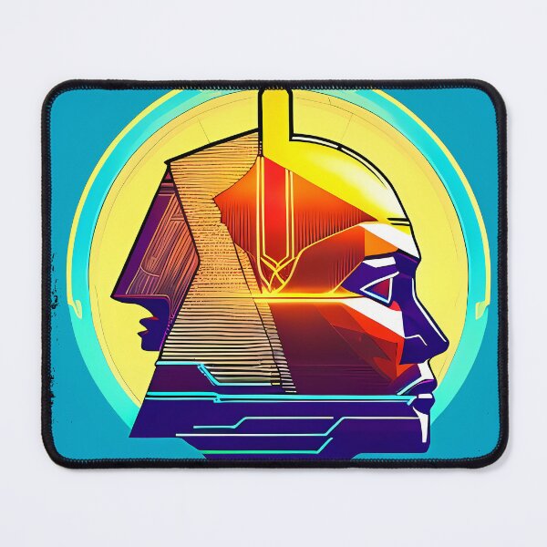 Item preview, Horus Egyptian God Falcon in Cyberpunk Style Sticker - Unique and Eye-Catching Design for Laptop, Water Bottle, and More! designed and sold by Mytho Merch.