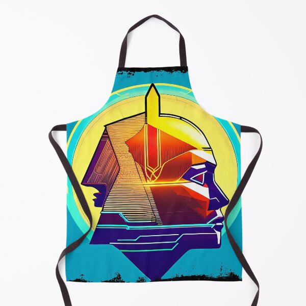 Item preview, Horus Egyptian God Falcon in Cyberpunk Style Sticker - Unique and Eye-Catching Design for Laptop, Water Bottle, and More! designed and sold by Mytho Merch.