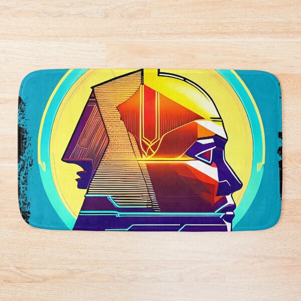 Item preview, Horus Egyptian God Falcon in Cyberpunk Style Sticker - Unique and Eye-Catching Design for Laptop, Water Bottle, and More! designed and sold by Mytho Merch.