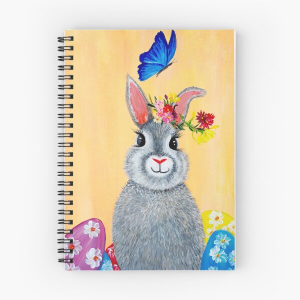 Item preview, Easter bunny acrylic painting  designed and sold by OilPaintsHatts.