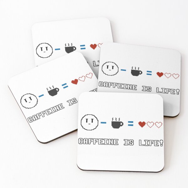 Item preview, Caffeine Is Life (Pixel Font) designed and sold by T.A.S. BRAND.