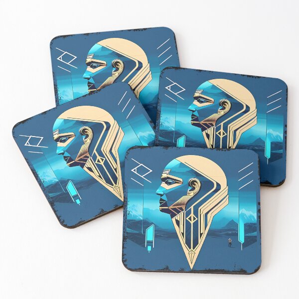 Item preview, Horus Egyptian God Falcon in Cyberpunk Style Sticker - Unique and Eye-Catching Design for Laptop, Water Bottle, and More! designed and sold by Mytho Merch.