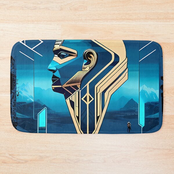 Item preview, Horus Egyptian God Falcon in Cyberpunk Style Sticker - Unique and Eye-Catching Design for Laptop, Water Bottle, and More! designed and sold by Mytho Merch.