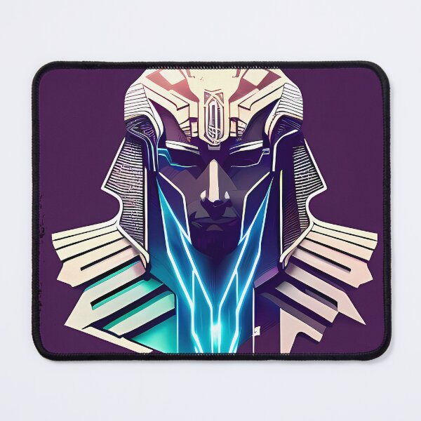 Item preview, Horus Egyptian God Falcon in Cyberpunk Style Sticker - Unique and Eye-Catching Design for Laptop, Water Bottle, and More! designed and sold by Mytho Merch.