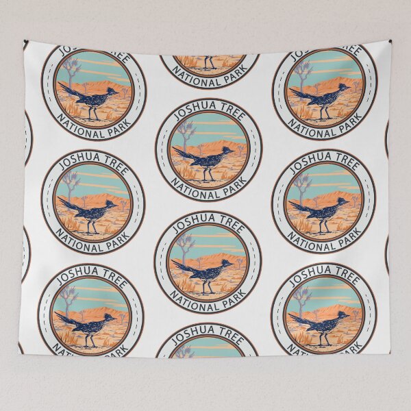 Item preview, Joshua Tree National Park Roadrunner Badge designed and sold by KrisSidDesigns.