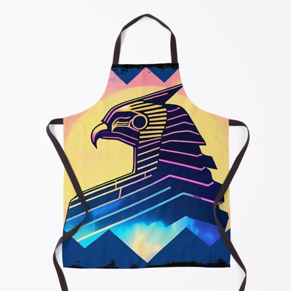 Item preview, Horus Egyptian God Falcon in Cyberpunk Style Sticker - Unique and Eye-Catching Design for Laptop, Water Bottle, and More! designed and sold by Mytho Merch.