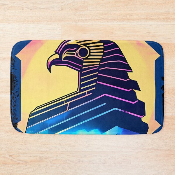 Item preview, Horus Egyptian God Falcon in Cyberpunk Style Sticker - Unique and Eye-Catching Design for Laptop, Water Bottle, and More! designed and sold by Mytho Merch.