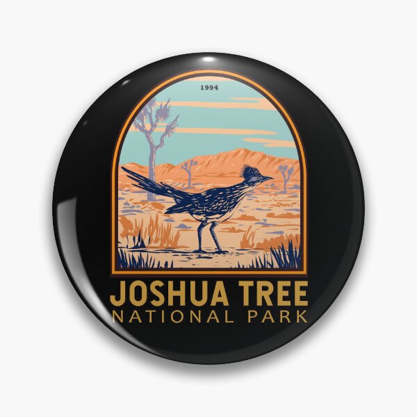 Item preview, Joshua Tree National Park Roadrunner Emblem designed and sold by KrisSidDesigns.