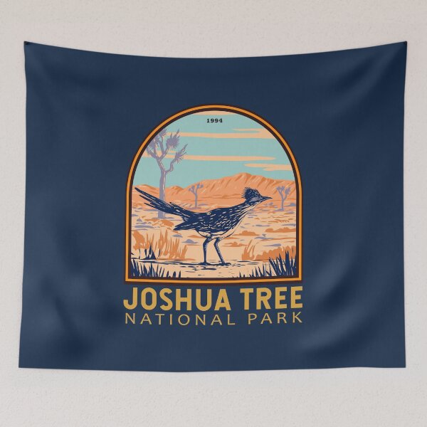 Item preview, Joshua Tree National Park Roadrunner Emblem designed and sold by KrisSidDesigns.