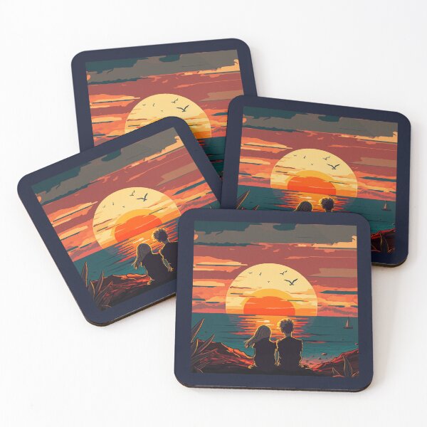 Item preview, couple watching  a shooting star   designed and sold by via-colab.