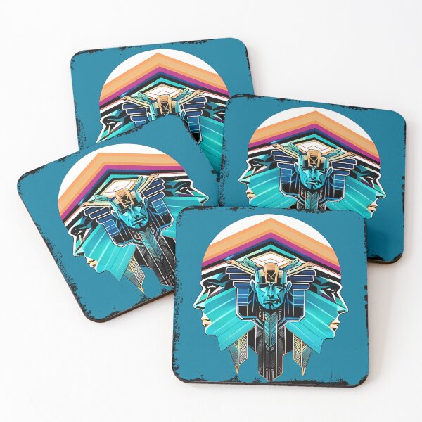 Item preview, Horus Egyptian God Falcon in Cyberpunk Style Sticker - Unique and Eye-Catching Design for Laptop, Water Bottle, and More! designed and sold by Mytho Merch.