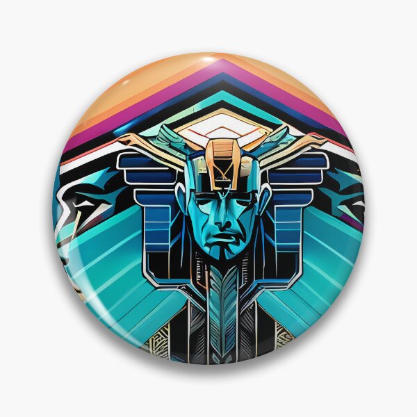Item preview, Horus Egyptian God Falcon in Cyberpunk Style Sticker - Unique and Eye-Catching Design for Laptop, Water Bottle, and More! designed and sold by Mytho Merch.