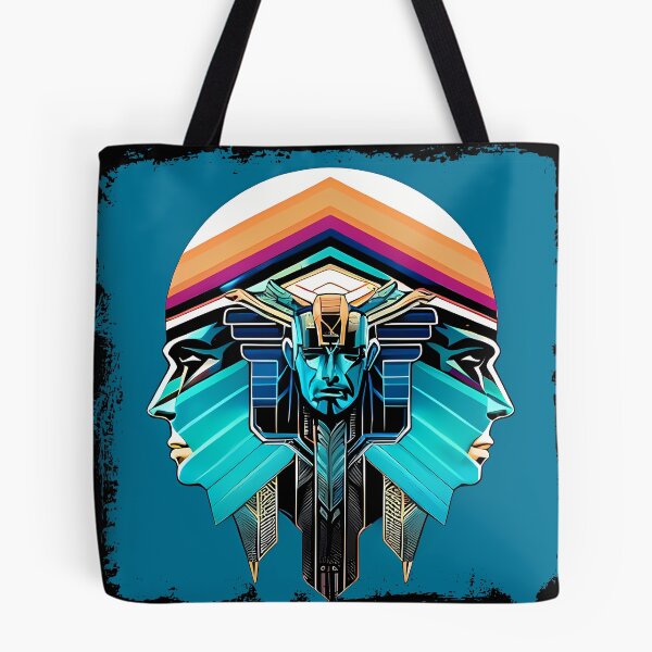 Item preview, Horus Egyptian God Falcon in Cyberpunk Style Sticker - Unique and Eye-Catching Design for Laptop, Water Bottle, and More! designed and sold by Mytho Merch.