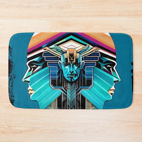 Item preview, Horus Egyptian God Falcon in Cyberpunk Style Sticker - Unique and Eye-Catching Design for Laptop, Water Bottle, and More! designed and sold by Mytho Merch.