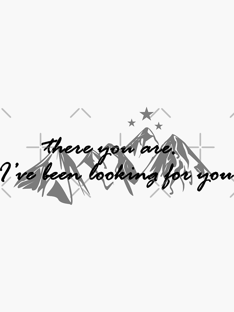 There You Are, I've Been Looking for You - ACOTAR - Officially Licensed  Sarah J. Maas Merchandise  Sticker for Sale by TheBeanWorkshop