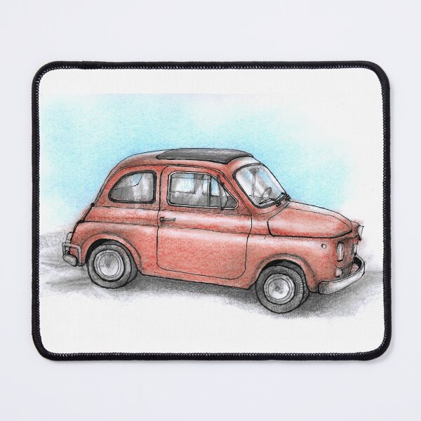 Item preview, Red Car drawing sketch designed and sold by Matteo Nigro.