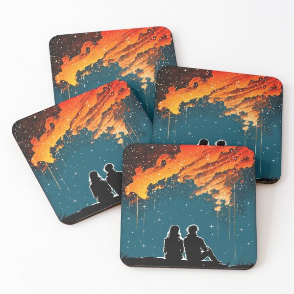 Item preview, couple watching a shooting star designed and sold by via-colab.