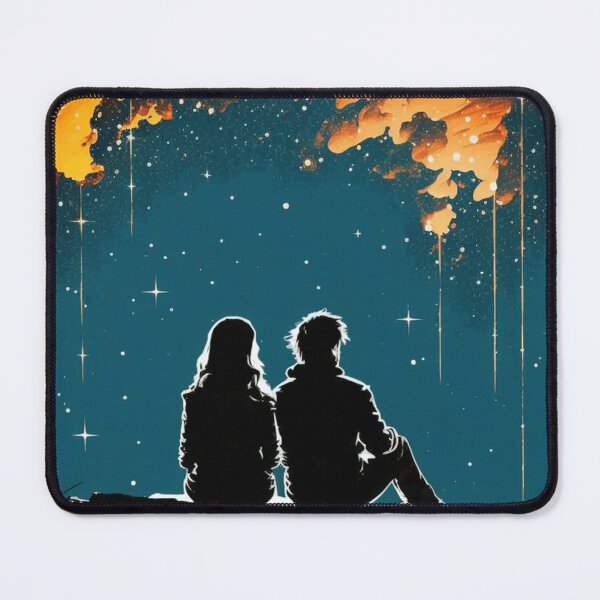 Item preview, couple watching  a shooting star   designed and sold by via-colab.