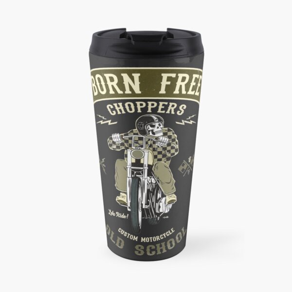Born Free - Custom Motorcycle Travel Mug
