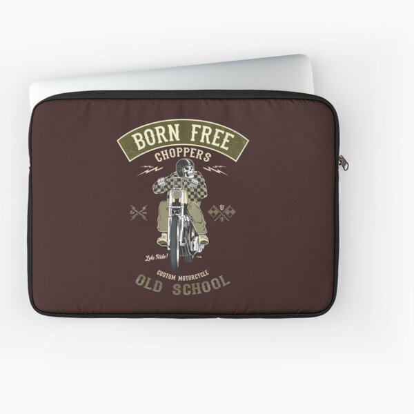 Born Free - Custom Motorcycle Laptop Sleeve