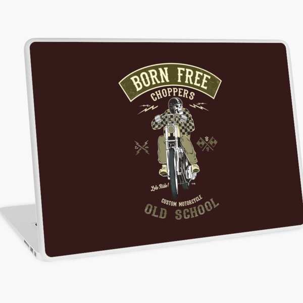 Born Free - Custom Motorcycle Laptop Skin