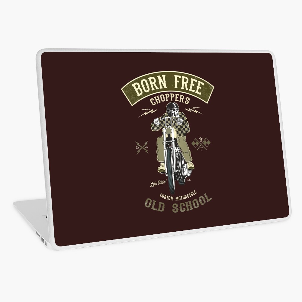 Born Free - Custom Motorcycle Laptop Folie