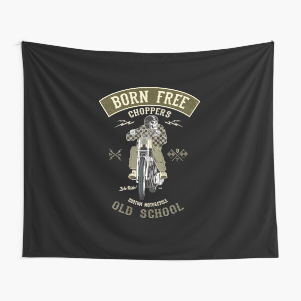 Born Free - Custom Motorcycle Tapestry