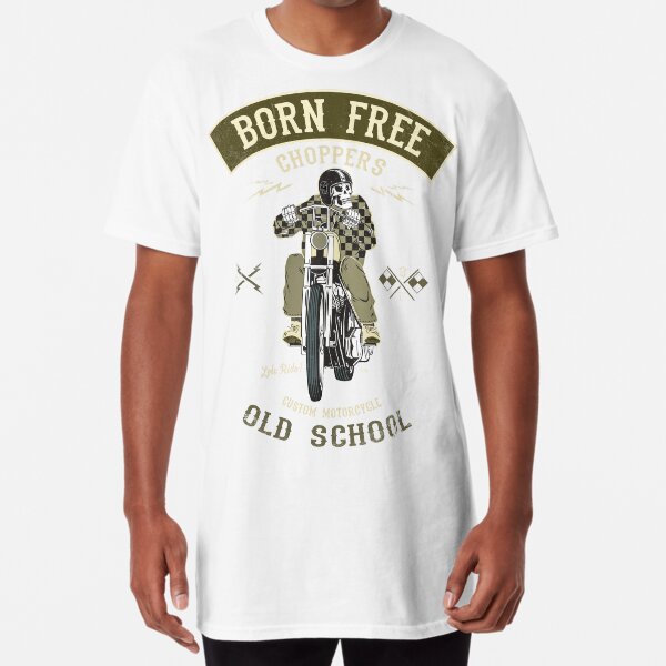Born Free - Custom Motorcycle Long T-Shirt