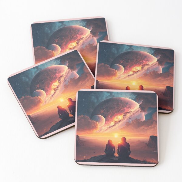 Item preview, couple watching a shooting star designed and sold by via-colab.