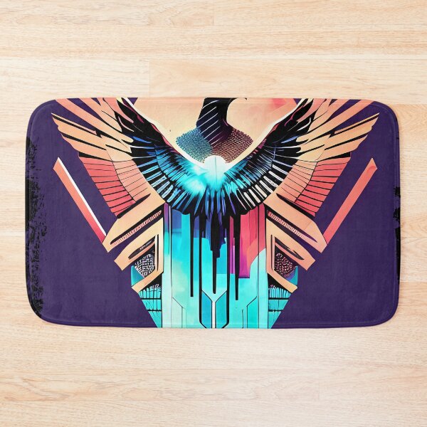 Item preview, Horus Egyptian God Falcon in Cyberpunk Style Sticker - Unique and Eye-Catching Design for Laptop, Water Bottle, and More! designed and sold by Mytho Merch.