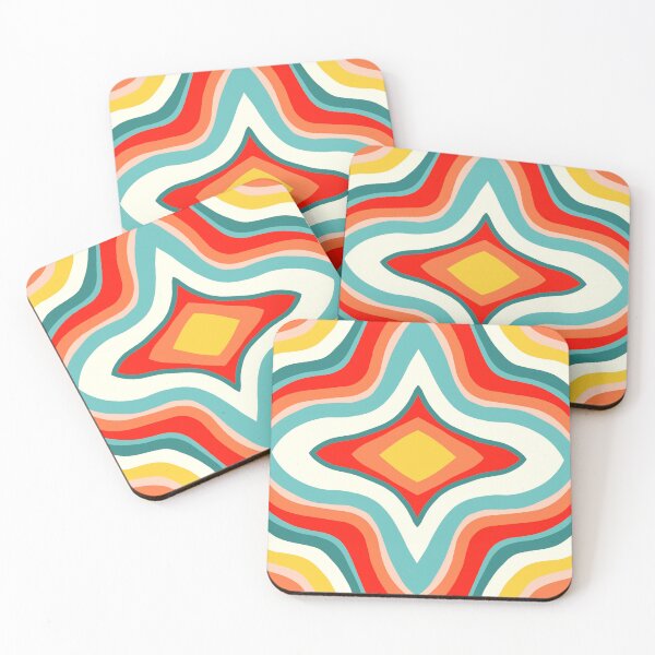 Item preview, Groovy Retro Waves designed and sold by MarcyBrennanArt.