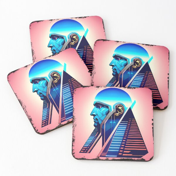 Item preview, Horus Egyptian God Falcon in Cyberpunk Style Sticker - Unique and Eye-Catching Design for Laptop, Water Bottle, and More! designed and sold by Mytho Merch.