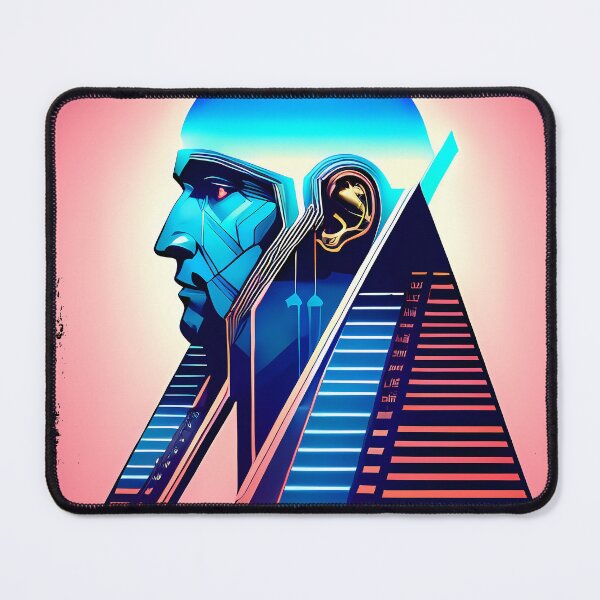 Item preview, Horus Egyptian God Falcon in Cyberpunk Style Sticker - Unique and Eye-Catching Design for Laptop, Water Bottle, and More! designed and sold by Mytho Merch.