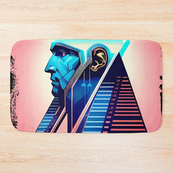 Item preview, Horus Egyptian God Falcon in Cyberpunk Style Sticker - Unique and Eye-Catching Design for Laptop, Water Bottle, and More! designed and sold by Mytho Merch.