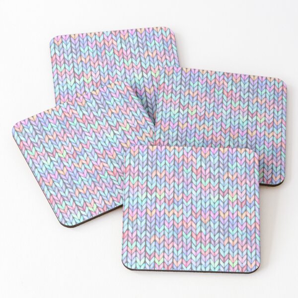 Item preview, Multicolor realistic knitted seamless pattern. Watercolor hand paint cozy warm knit texture designed and sold by olgersart.