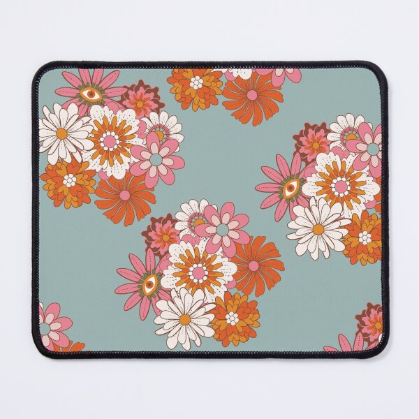 Item preview, Retro boho groovy flori pattern designed and sold by ReneMagritteArt.
