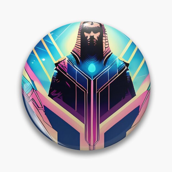 Artikelvorschau, Horus Ägyptischer Gottfalke im Cyberpunk-Stil Aufkleber – Einzigartiges und auffälliges Design für Laptop, Wasserflasche und mehr! entworfen und verkauft von Mytho Merch.